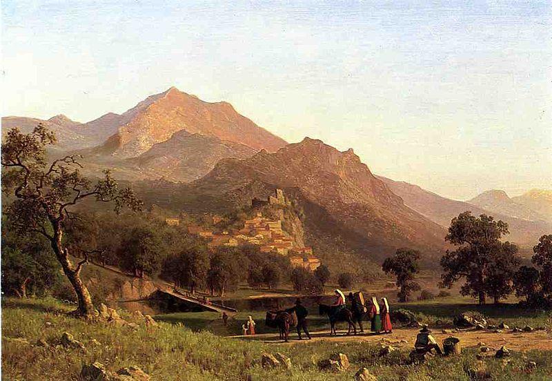 Albert Bierstadt Rocca de Secca Norge oil painting art